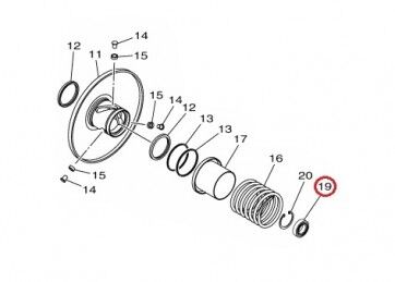 Nmax 125-155 Arka Varyatör Oynar Yanak Rulmanı B6HE767800