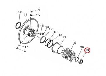 Nmax 125-155 Arka Varyatör Oynar Yanak Rulmanı B6HE767800