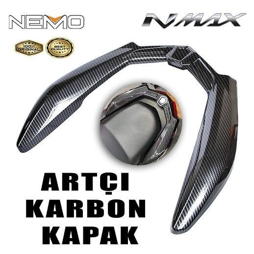Nmax 125-155 2021-24 Artçı Tutamak Karbon Kapak