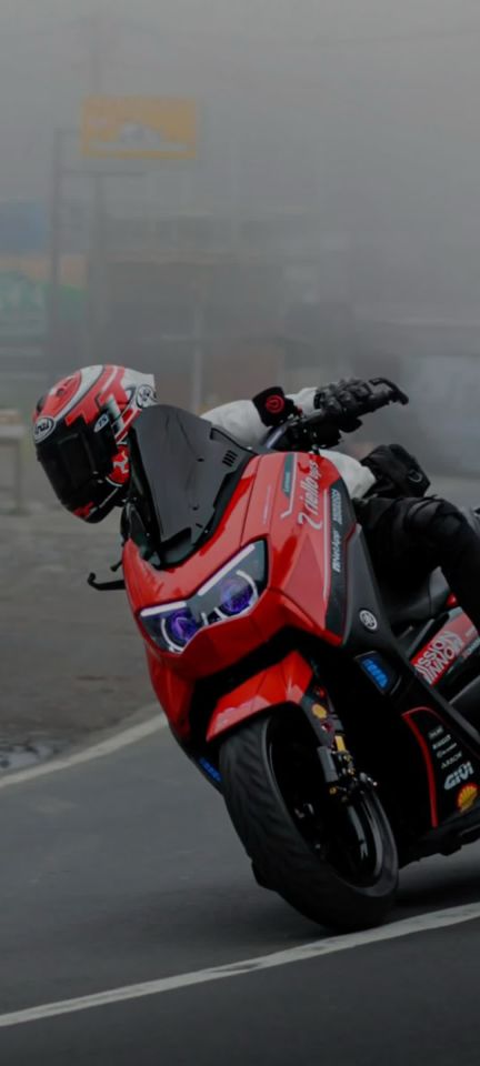 Nmax 125-155 2021-24 Racing Double Spor Ön Cam Siyah
