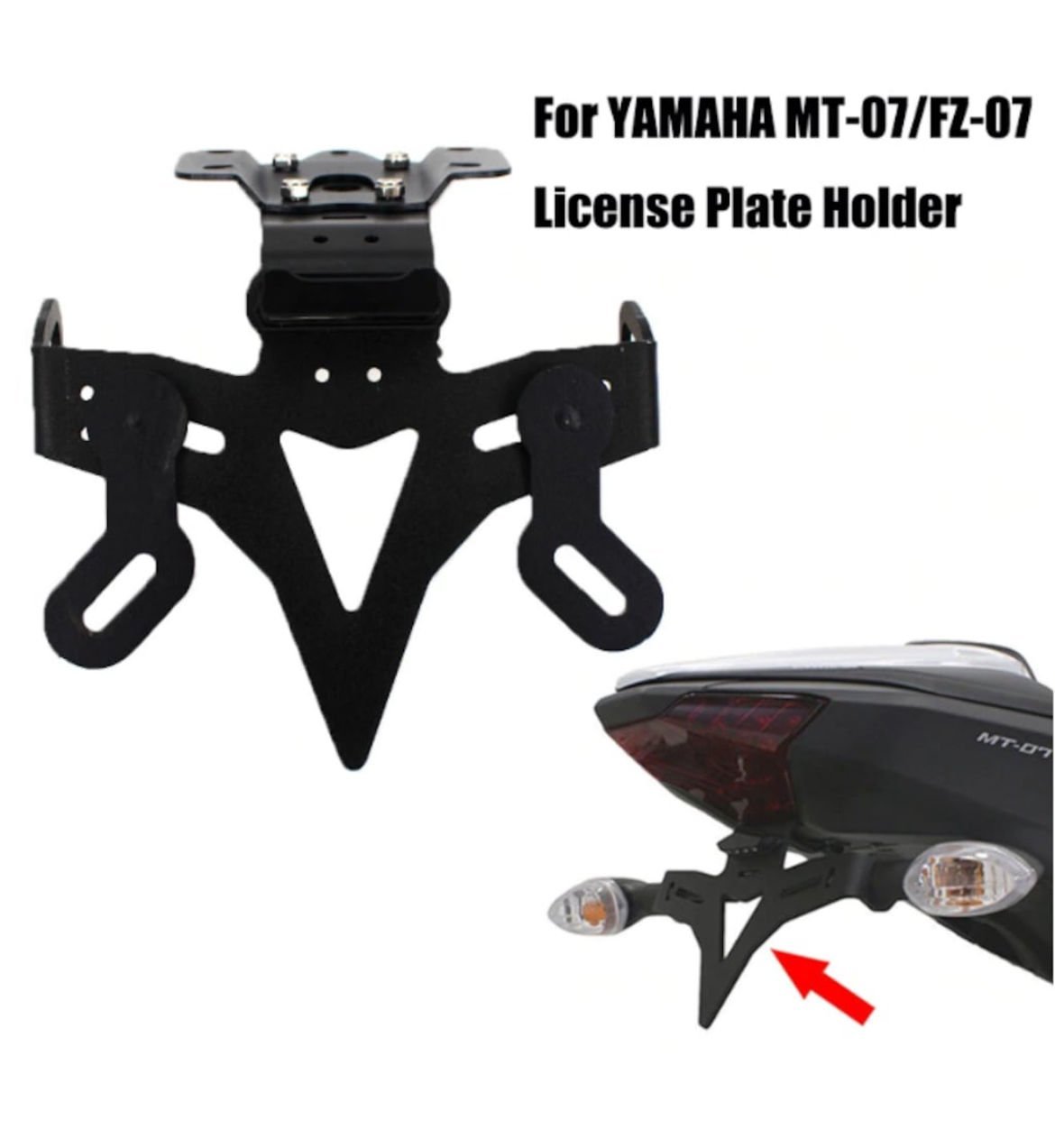 Yamaha Mt-07 Spor Sabit Plakalık