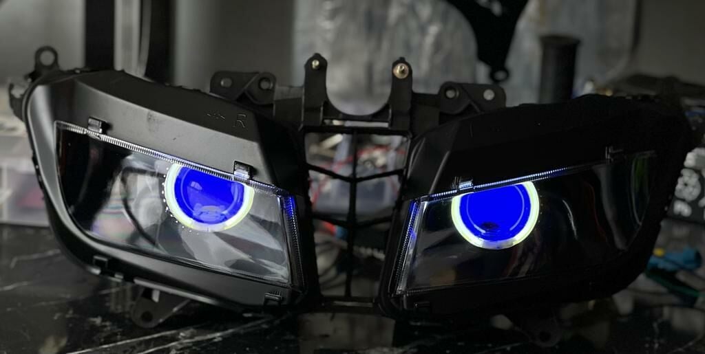 Honda Cbr 600RR 2013-17 Angel Eyes Blue Ön Far
