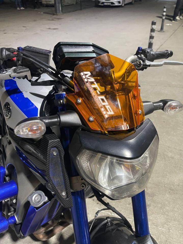 Yamaha Mt-09 2014-16 Renkli Ön Cam