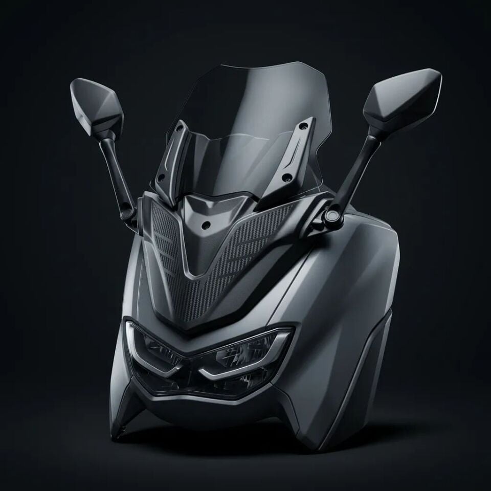 Nmax 125-155 2021-24 New Spoiler Ayna Seti Model 3