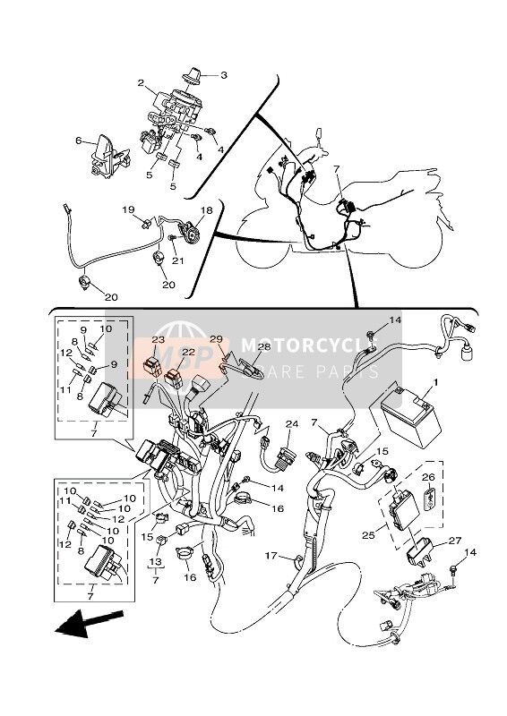 Nmax 125-155 2021-24 Elektrik Tesisatı BALH25904000