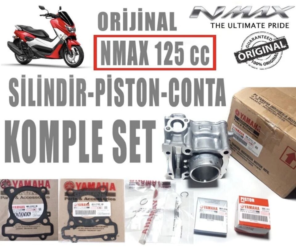 Nmax 125 2015-20 Orijinal Silindir Piston Segman Seti