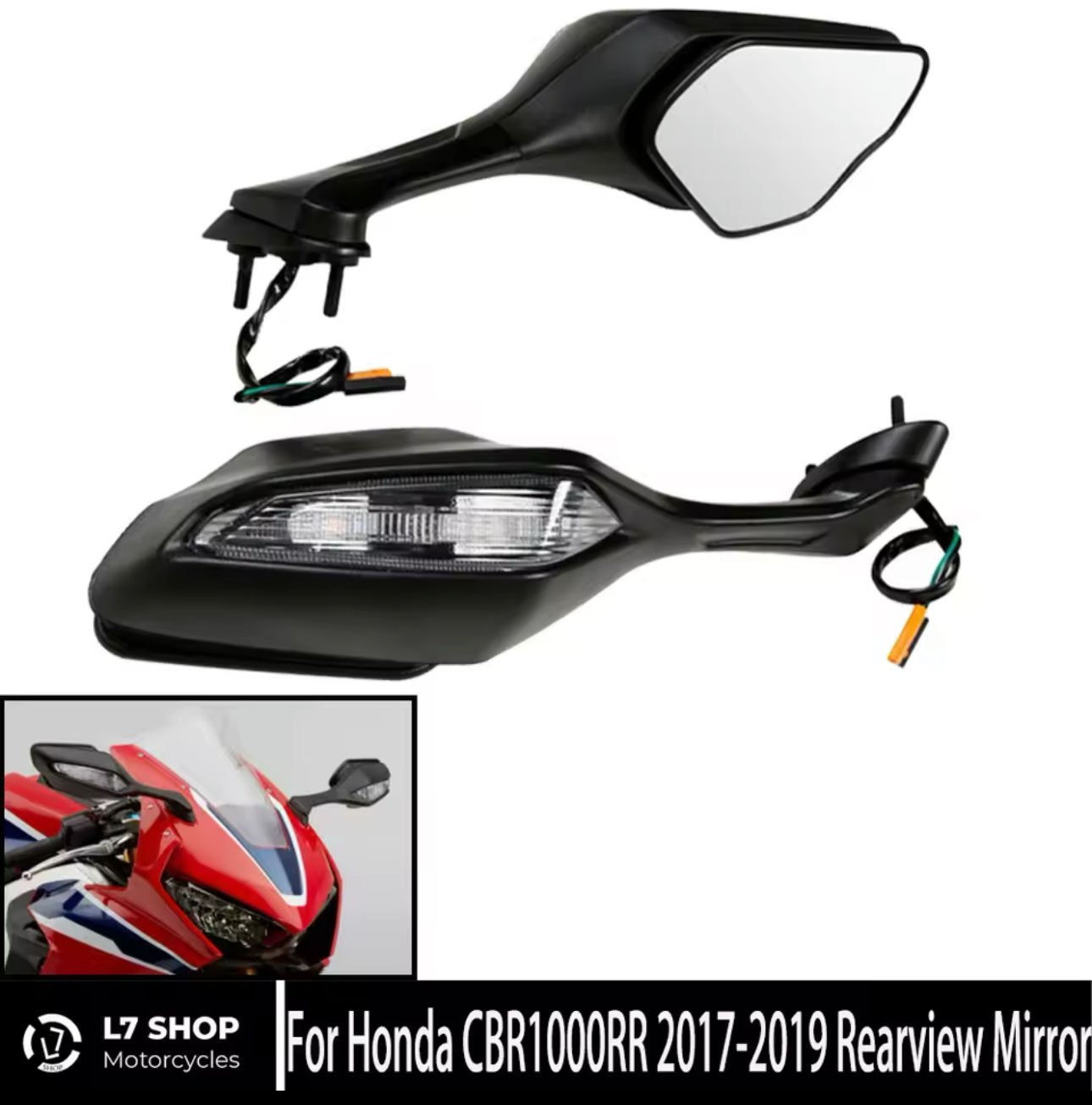 Honda Cbr 1000RR 17-19 Katlanır Ayna Seti