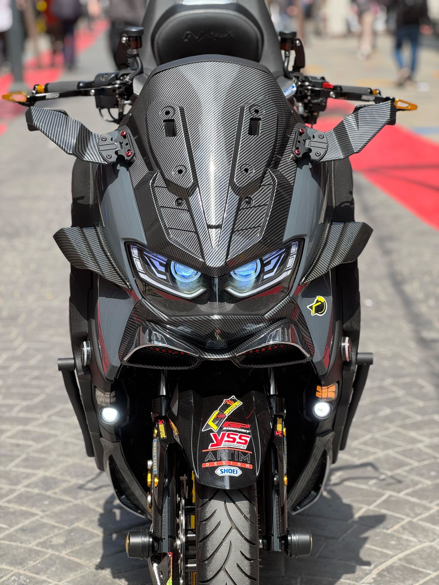 Nmax 125-155 2021-24 Karbon Winglet Spoiler