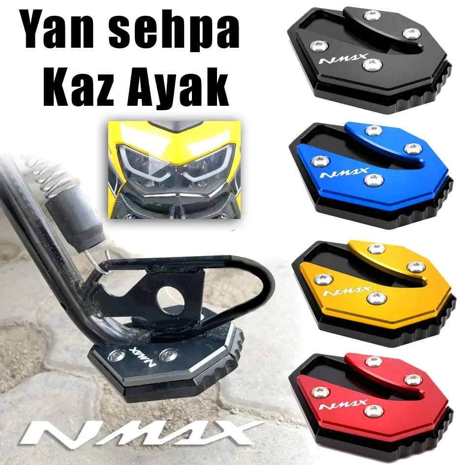 Nmax 125-155 Cnc Renkli Kaz Ayağı-Yan Ayak Genişletme