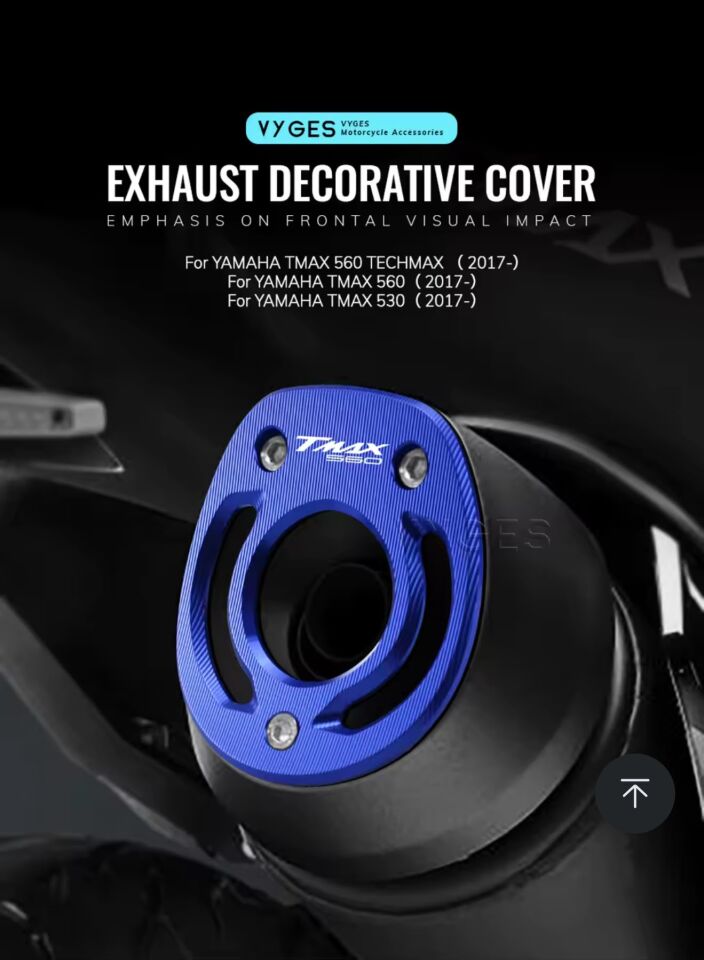 Tmax 560 Cnc Egzoz Uç Koruma Siyah