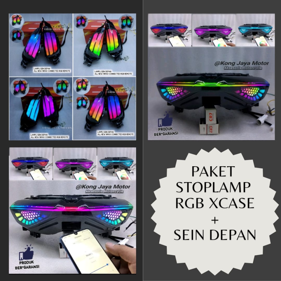 Nmax 125-155 2021-24 Rgb Xcase Ön Arka Stop Seti