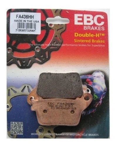 Kawasaki Ninja ZX6-636 Ebc Simterli Arka Fren Balata FA436HH