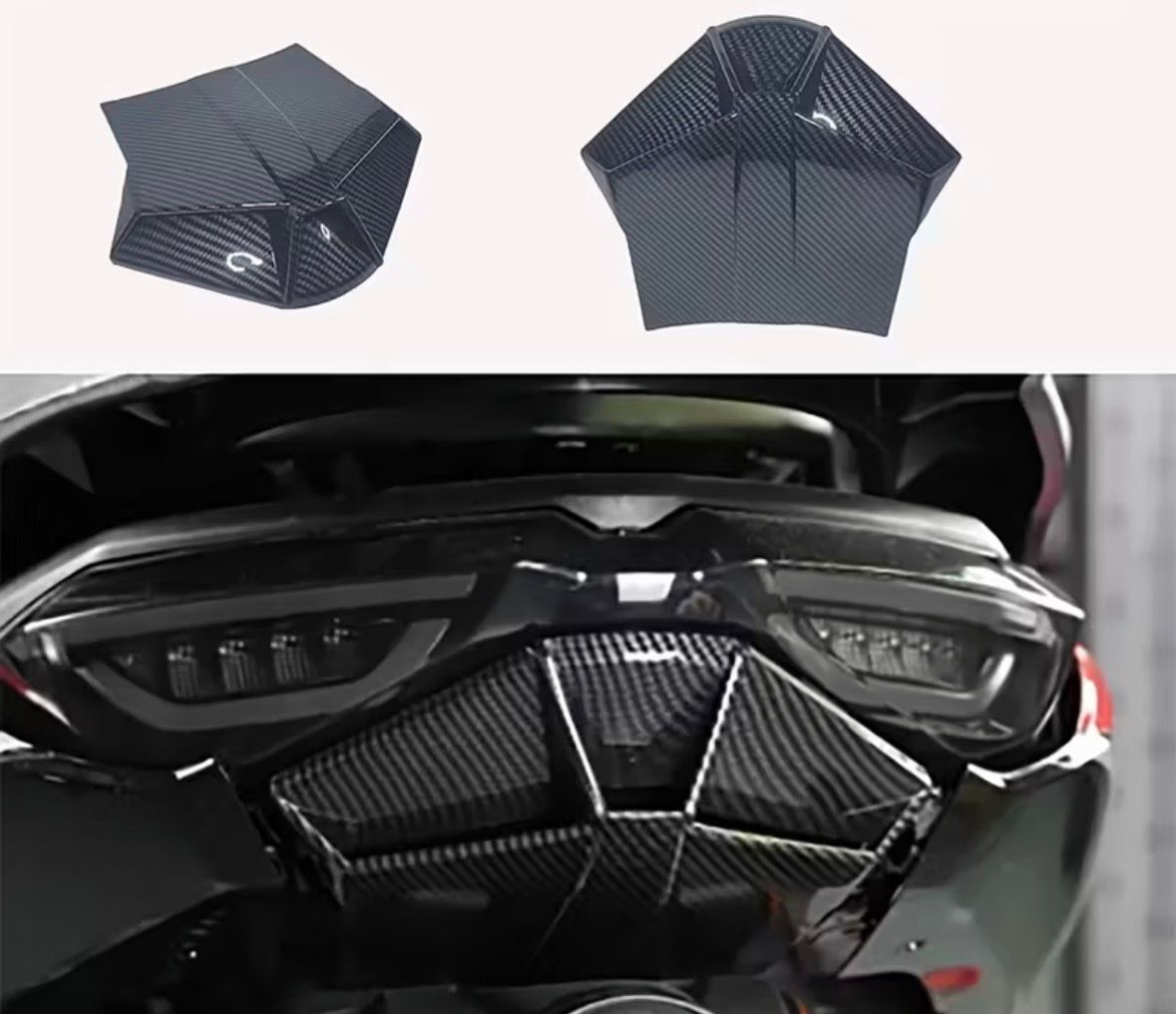 Nmax 125-155 2021-24 Stop Altı Karbon Kapak Diffuser