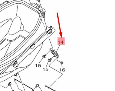 Nmax 125-155 2015-20 Sele Havuz Sele Kilidi 40DF47800100