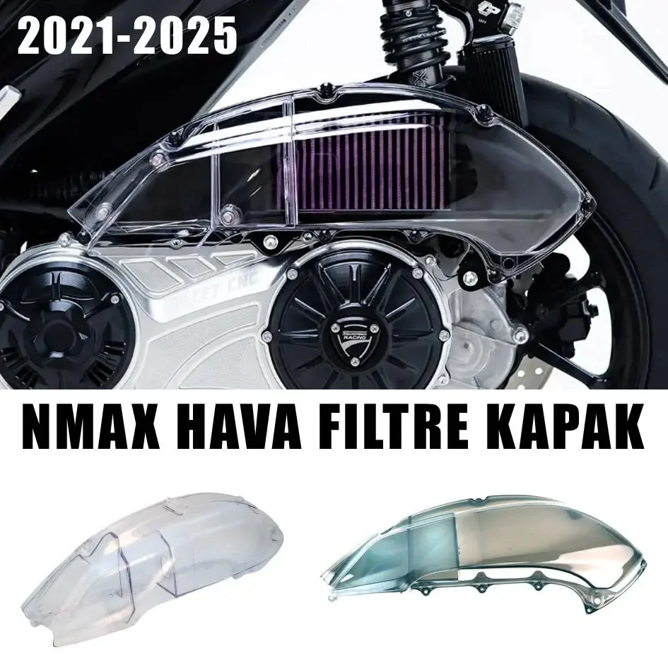 Nmax 125-155 2021-25 Şeffaf Hava Filtre Kapağı