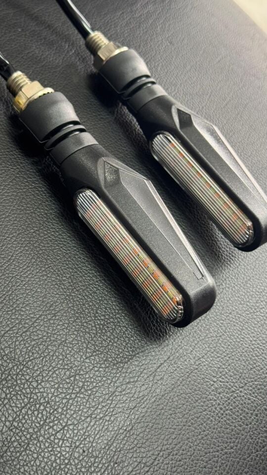 Üniversal Ön Gündüz Ledli Beyaz Turuncu Sinyal Seti