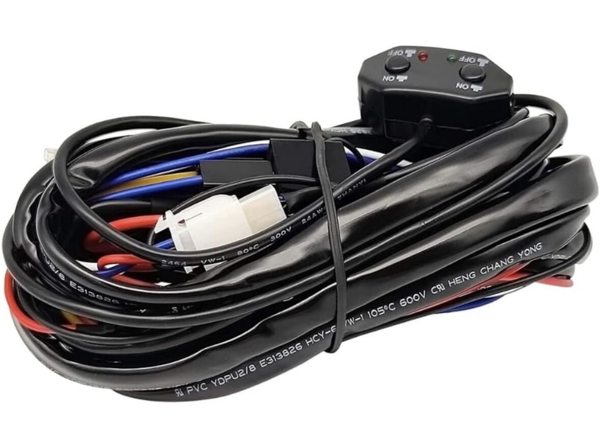 Çift Tuşlu Sis Farı Kablo Düğme Seti