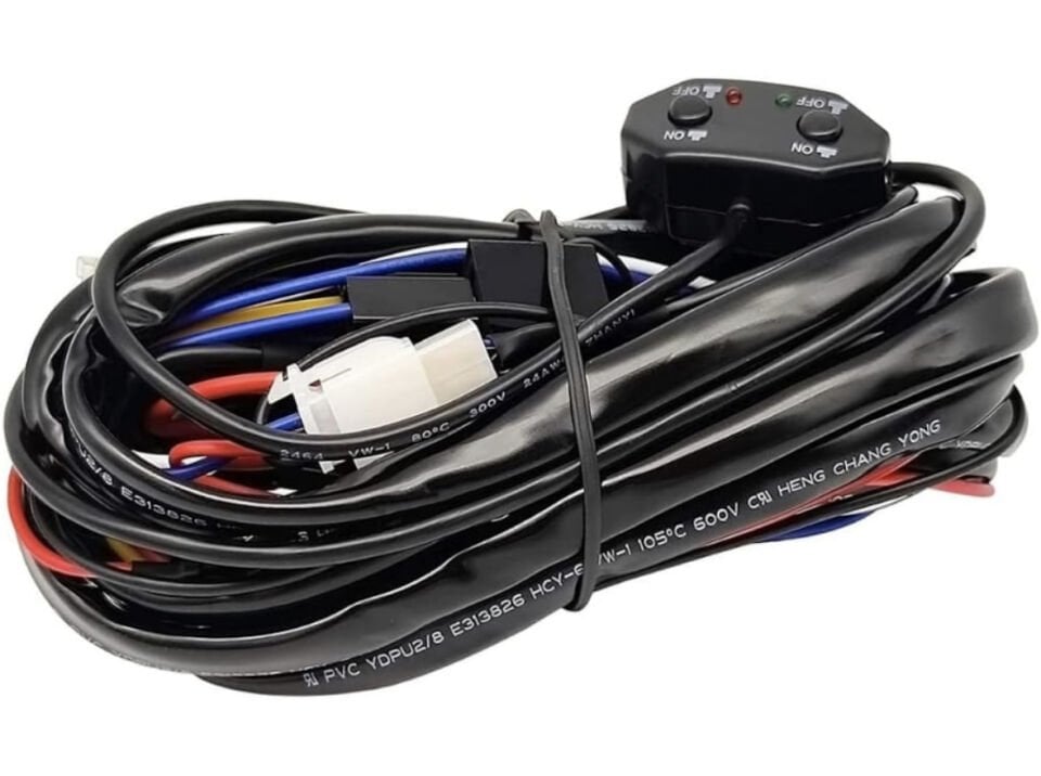 Çift Tuşlu Sis Farı Kablo Düğme Seti