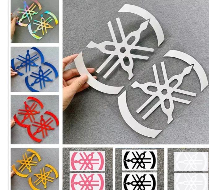 Nmax Xmax Reflektif Yamaha Sticker Logo Seti