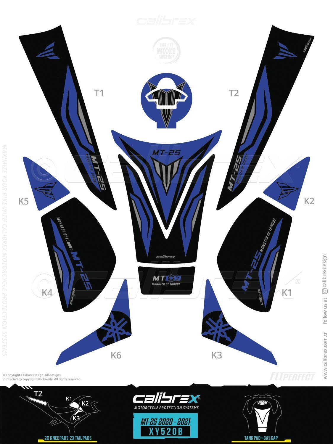 Mt-25 19-24 11 Parça Tank Pad Seti