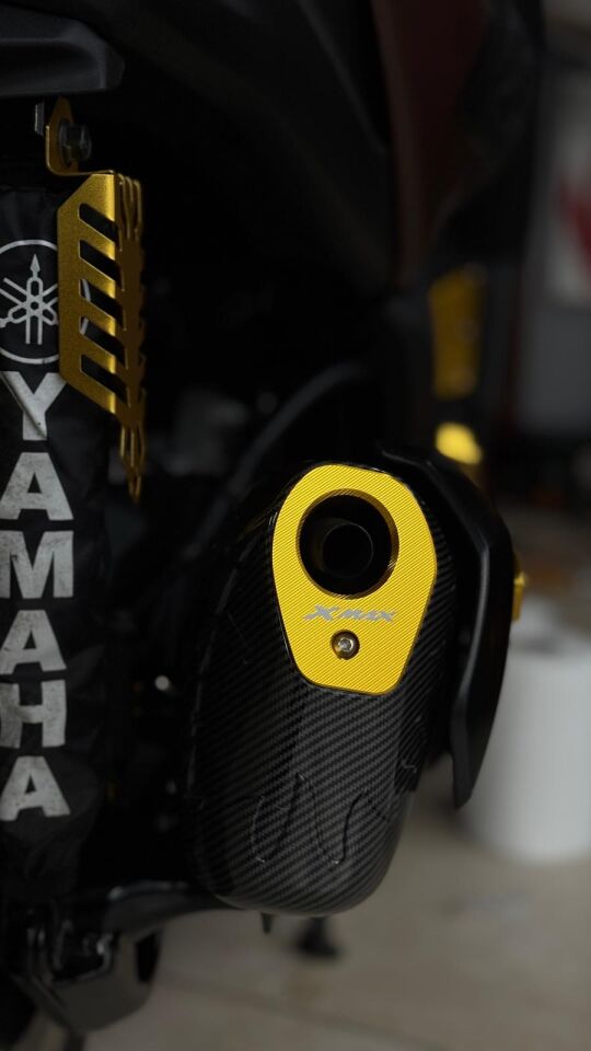 Xmax  250-300 2018-2024 Cnc Egzoz Ucu Dekor Kapak