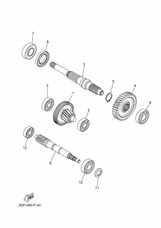 Nmax 125-155 2021-24 Şansıman Rulman Seti