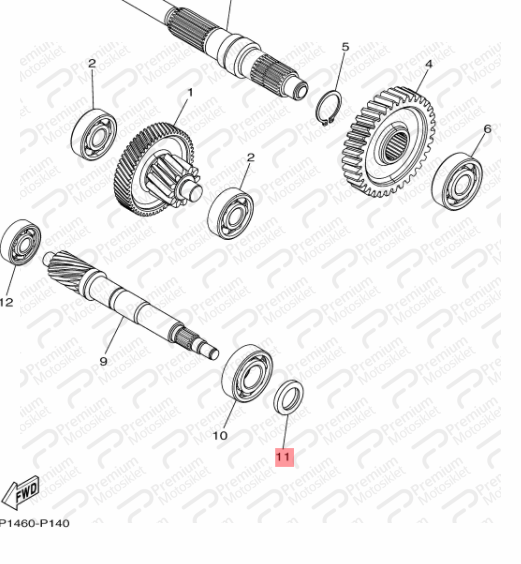 Nmax 125-155 Orijinal Şanzıman Giriş Mili Keçesi 9310220815