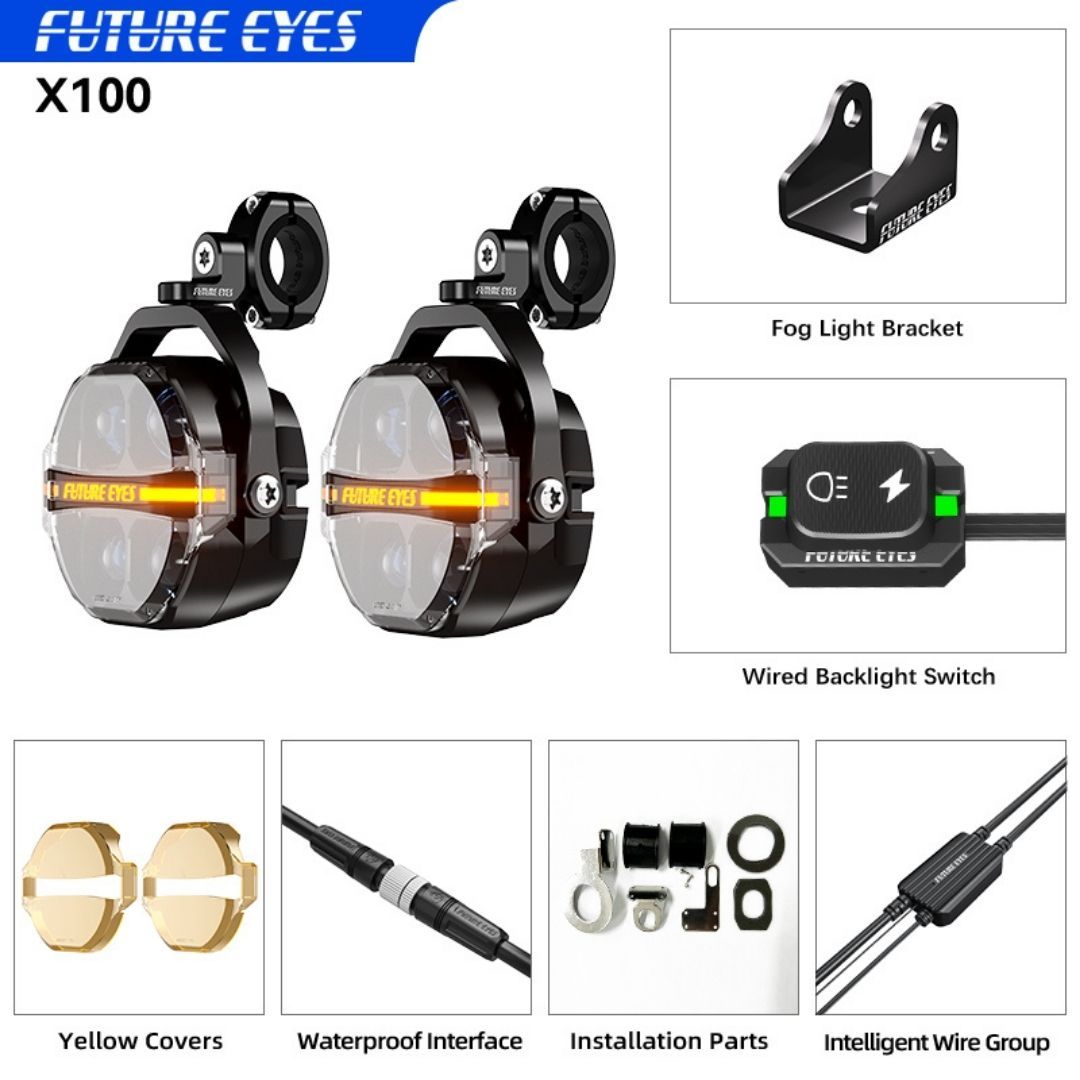 Future Eyes X100 Motosiklet Sis Farı 180W