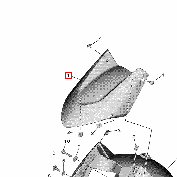 Tmax 530 Ön Çamurluk BBW2151100P3