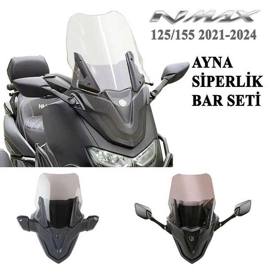 Nmax 125-155 2021-24 New Spoiler Ayna Seti Model 1