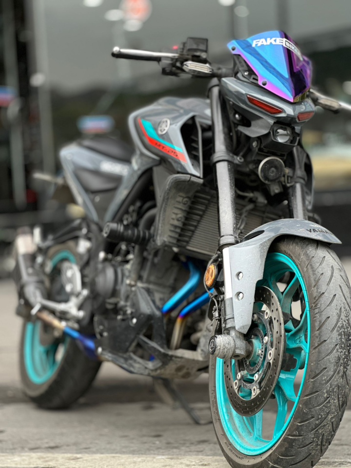 R25-Mt-25 2019-24 Mavi  Kazanlı Headers Egzoz Sistemi
