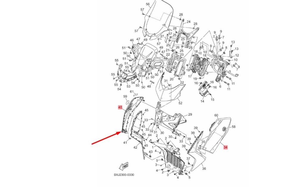 Xmax 250-300 2025-26 Seramik Gri Grenaj Seti