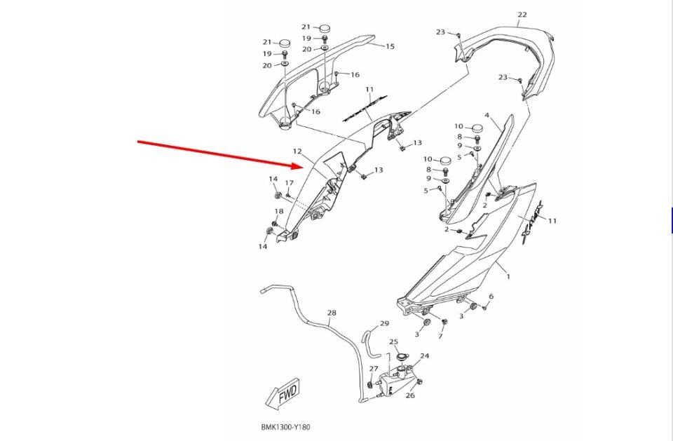 Xmax 250-300 2025-26 Seramik Gri Grenaj Seti