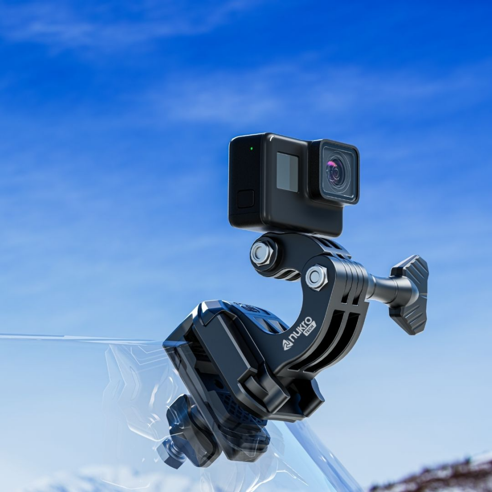 Motosiklet Ön Camı İçin Aksiyon Kamera Montaj Seti