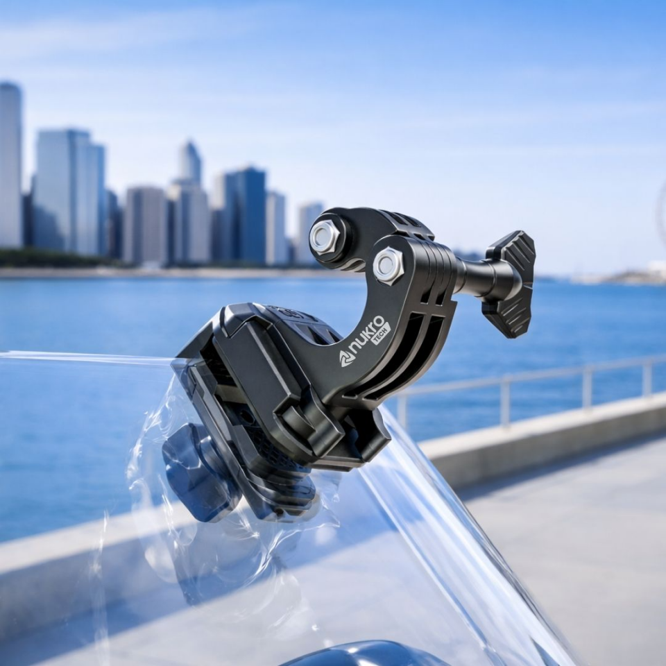 Motosiklet Ön Camı İçin Aksiyon Kamera Montaj Seti