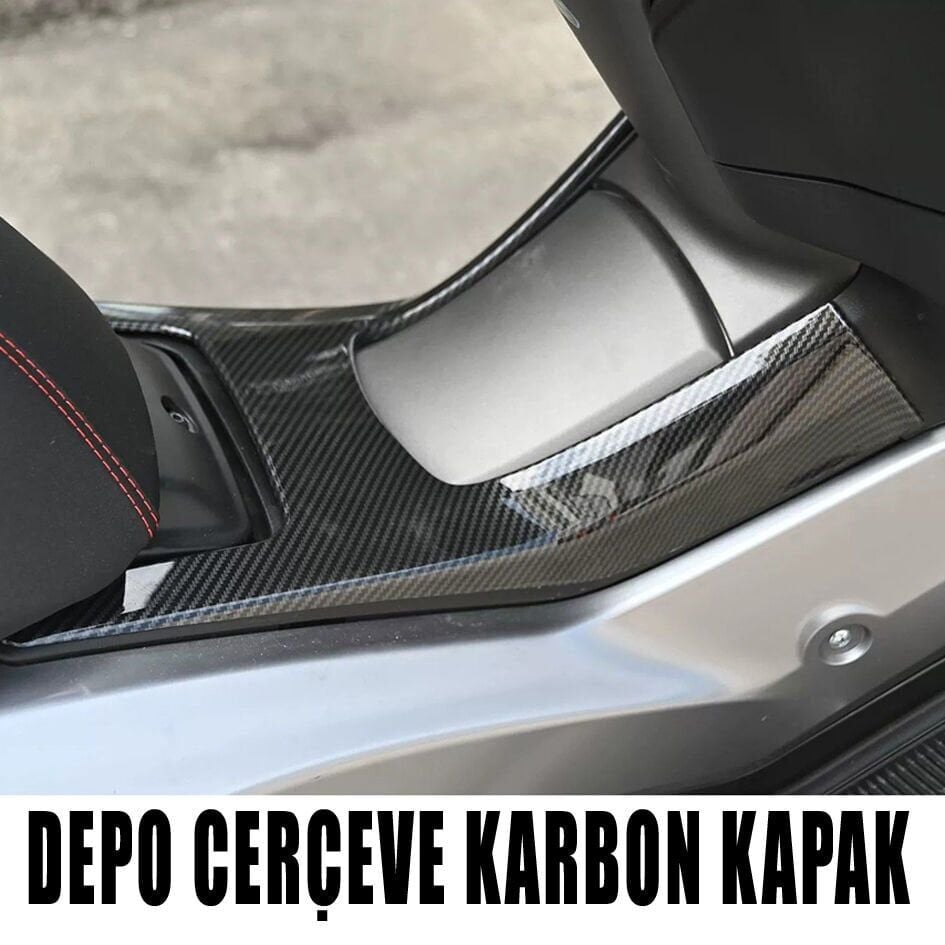 Nmax Tech-Max 125 2025-26 Karbon Tank Pad Kapak Seti