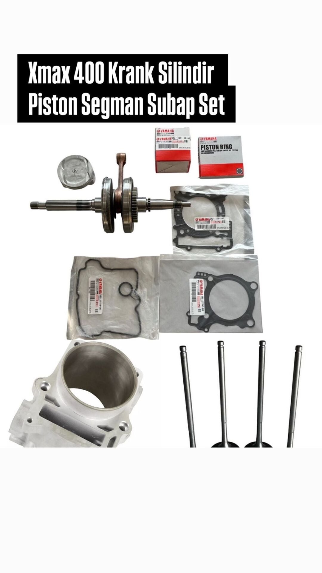 Xmax 400 Motor Yenileme Paketi Krank Silindir Subap Seti