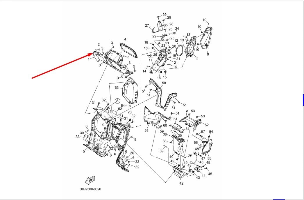 Orijinal Tech-Max 2025-26 Gösterge Çerçeve BXJF836K00