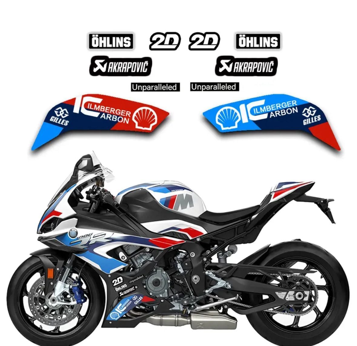 Bmw S1000 RR Sakal Mavi Sticker Seti