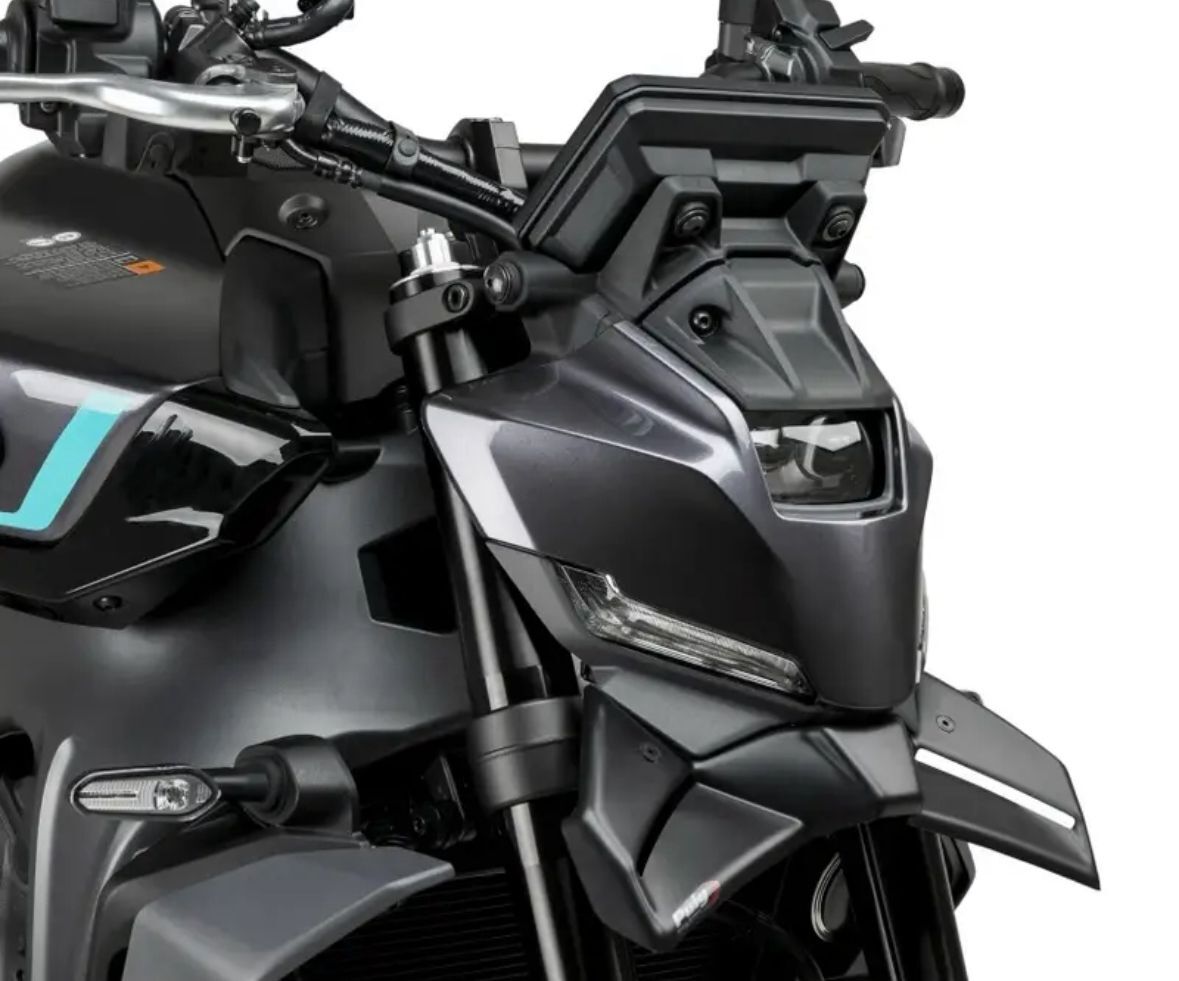 Mt-09 2024-25 1. Model Mat Siyah Ön Spoıler Winglet