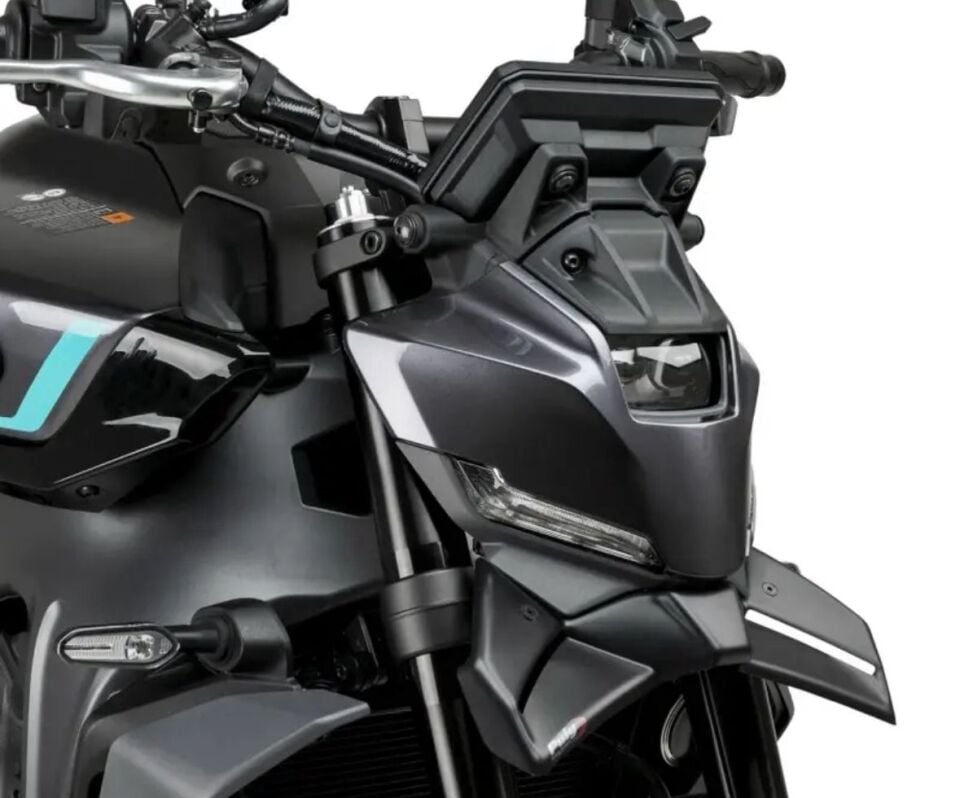 Mt-09 2024-25 1. Model Mat Siyah Ön Spoıler Winglet