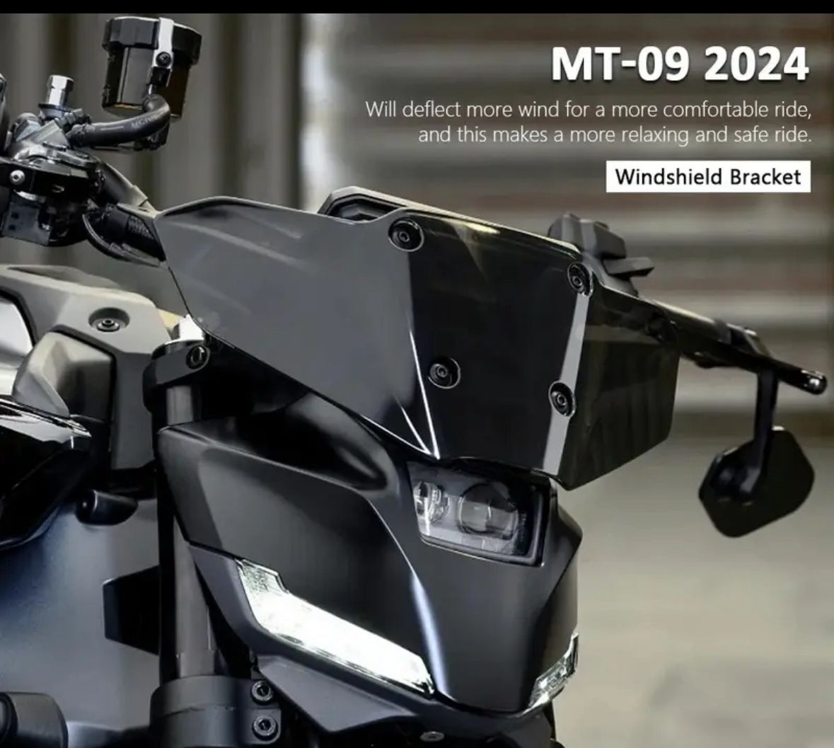 Mt-09 2024-25 Ön Spoıler Kısa Cam