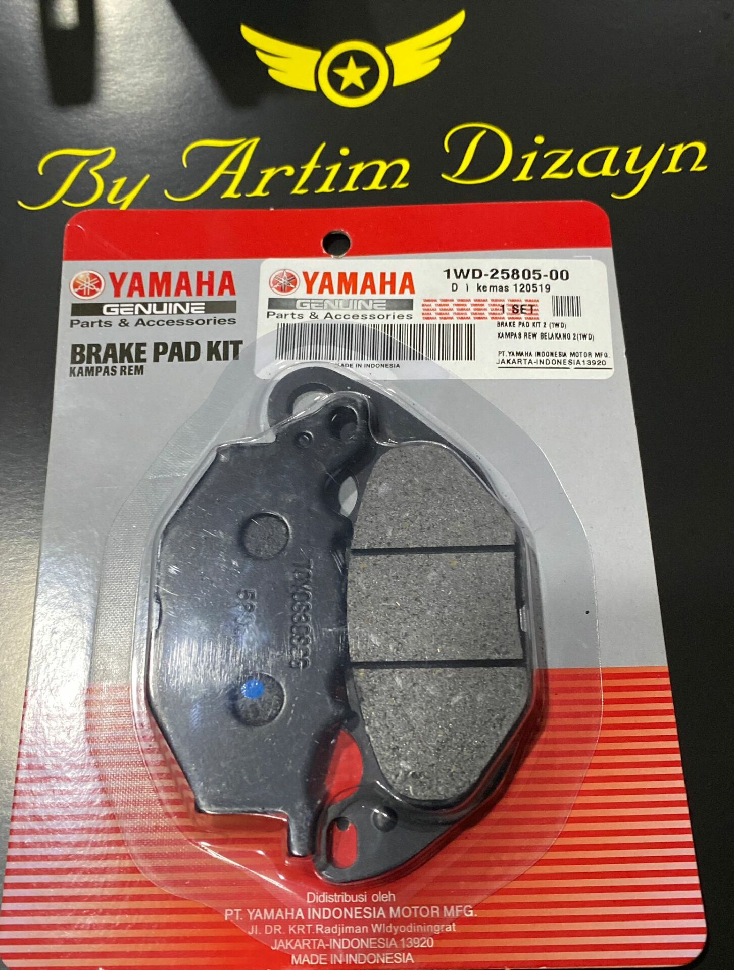 Orijinal Yzf R25-Mt 25 Ön Fren Balatası 1WD2580500