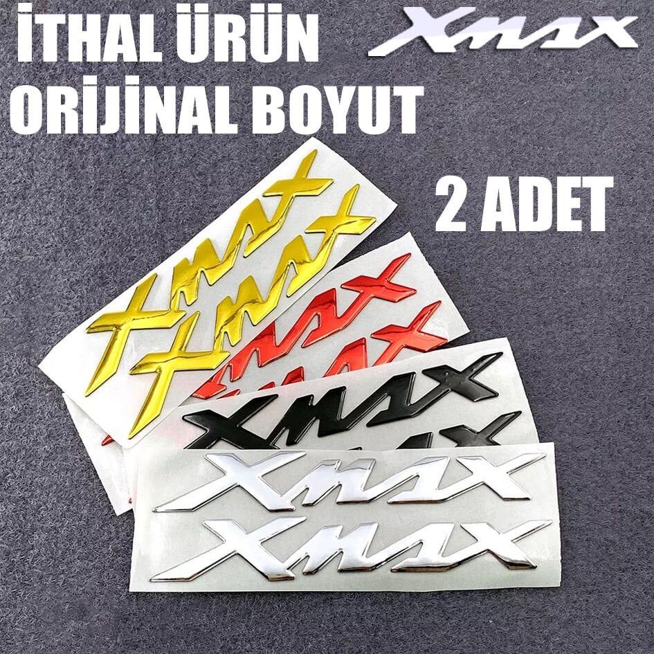 Xmax 250-300 Yazı Amblem Logo Metal Stıcker
