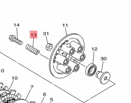 Yamaha Fz6 Xj6 Debriyaj Baskı Yayı