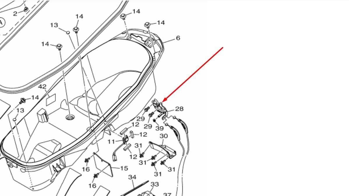 Xmax 250-300 Havuz Sele Kilidi B65F47800000