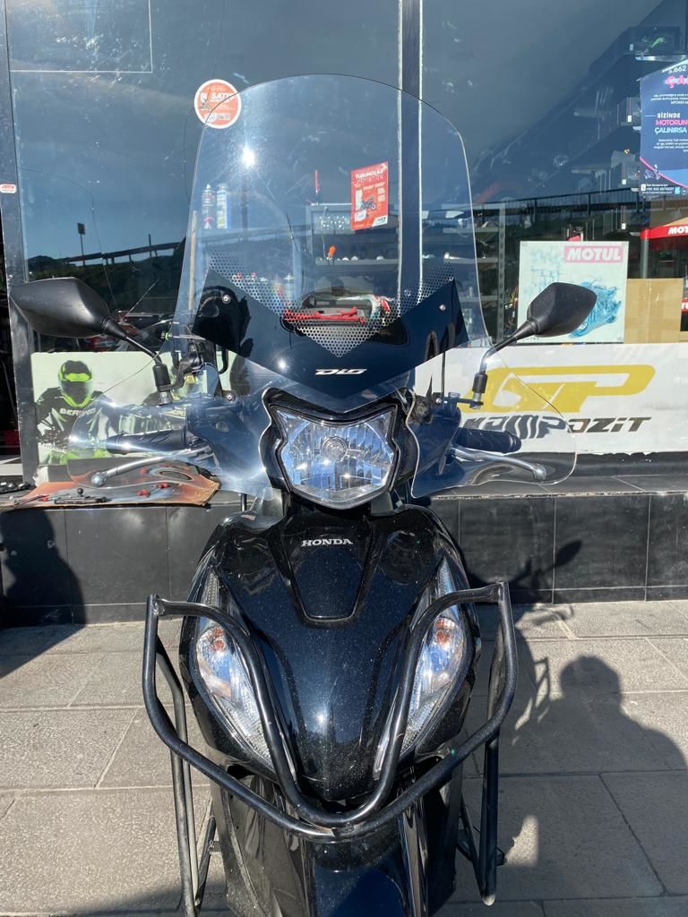 Honda Dio 110 Şeffaf Elcik Korumalı Ön Cam