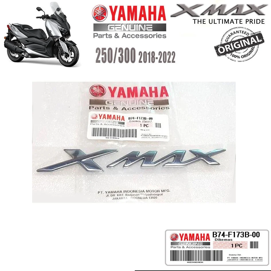 Xmax 2018-24 Orijinal Amblem Logo Gümüş Silver Gri Yazı Adet