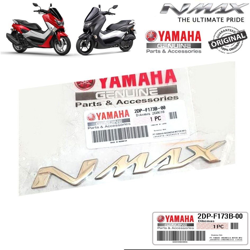 Orijinal Nmax 2015-24 Yazı Amblem Logo Silver Gümüş Gri 2DPF173B00