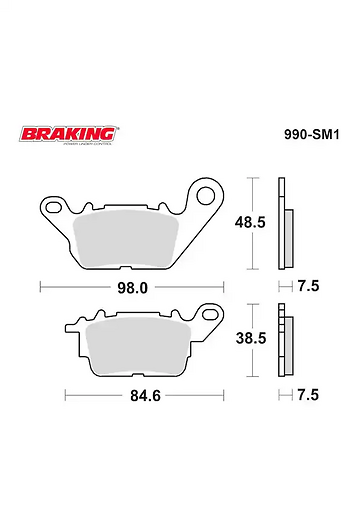 Nmax 2015\24 Brakıng Yarı Metalik Ön Fren Balatası